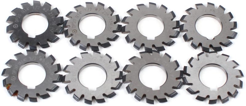 CNCEST 8 Pcs/Set Involute Gear Cutter DP20, HSS - Image 4